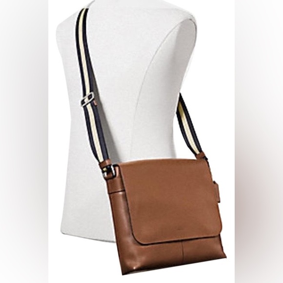 Coach Messenger Charles Small In Sport Calf F72362, Brown Leather Cross Body Bag - Picture 2 of 8